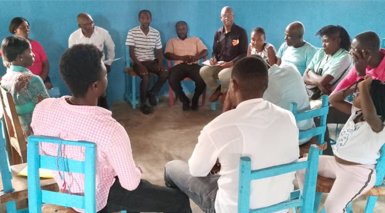 People gathering at the Haiti's Mariapolis 