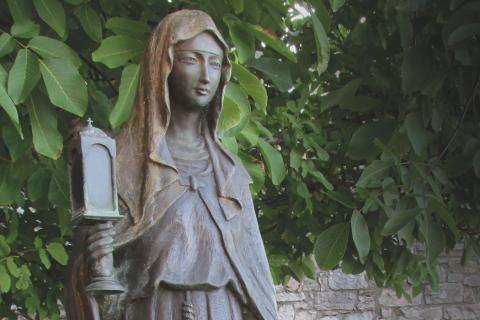 St Clare with a Lantern