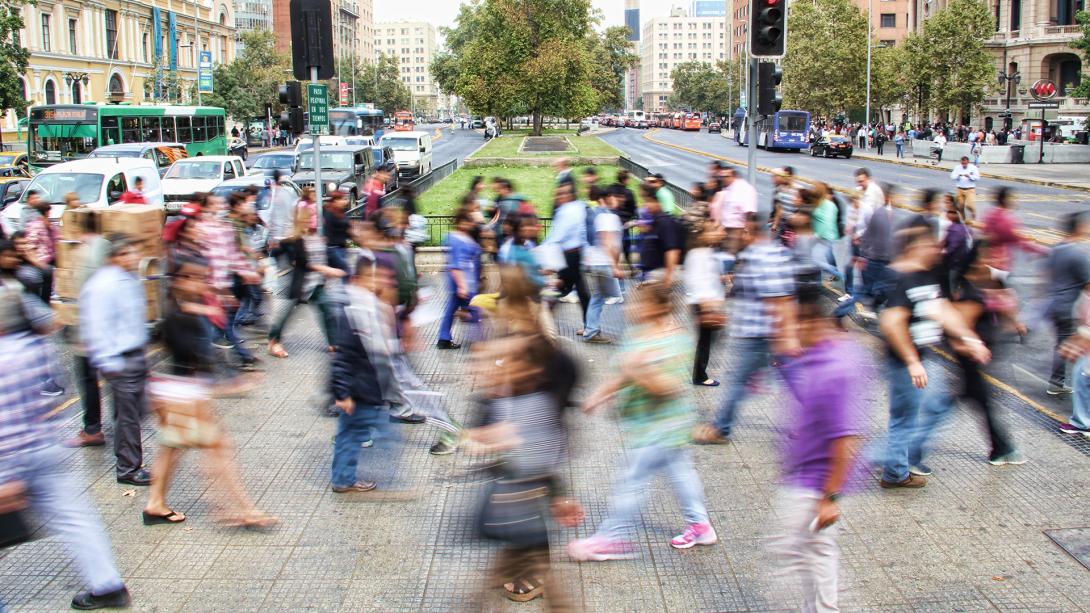 People crossing the street 